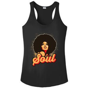 70s Funk Afro Women Soul Retro Ladies PosiCharge Competitor Racerback Tank