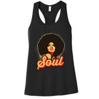 70s Funk Afro Women Soul Retro Women's Racerback Tank