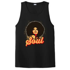 70s Funk Afro Women Soul Retro PosiCharge Competitor Tank