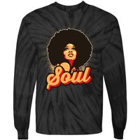 70s Funk Afro Women Soul Retro Tie-Dye Long Sleeve Shirt