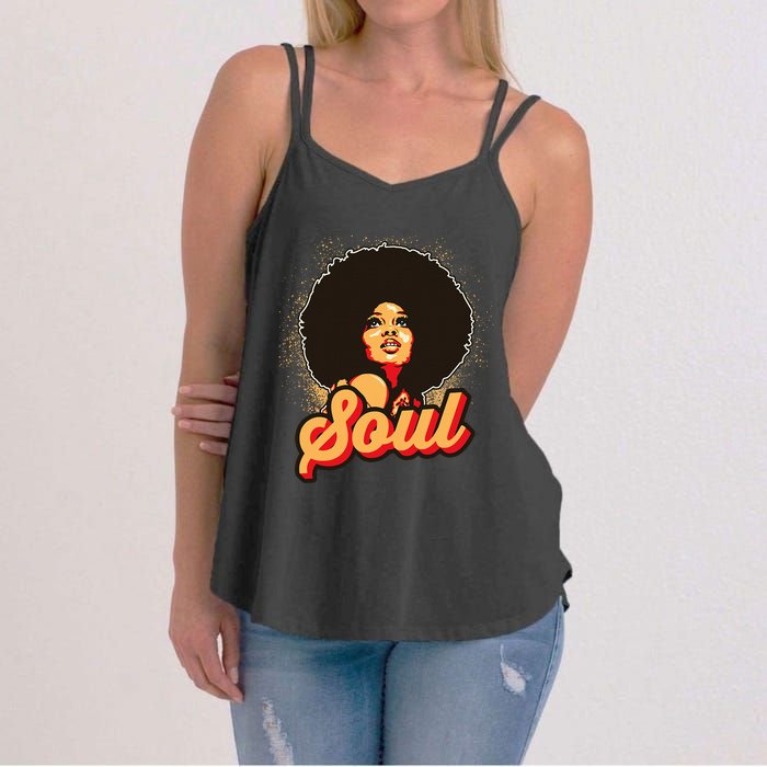 70s Funk Afro Women Soul Retro Women's Strappy Tank