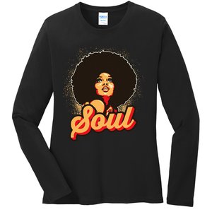 70s Funk Afro Women Soul Retro Ladies Long Sleeve Shirt