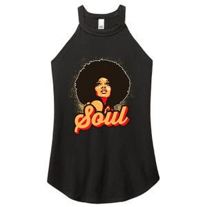 70s Funk Afro Women Soul Retro Women's Perfect Tri Rocker Tank