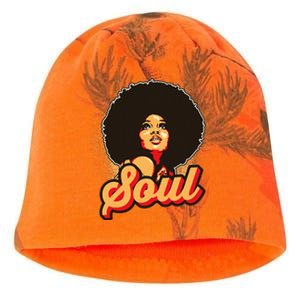 70s Funk Afro Women Soul Retro Kati - Camo Knit Beanie