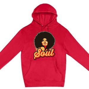 70s Funk Afro Women Soul Retro Premium Pullover Hoodie