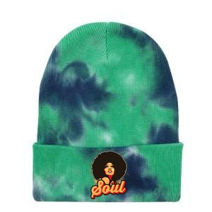 70s Funk Afro Women Soul Retro Tie Dye 12in Knit Beanie