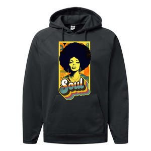 70s Funk Afro Soul Performance Fleece Hoodie