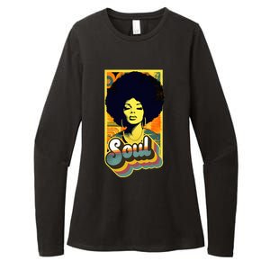 70s Funk Afro Soul Womens CVC Long Sleeve Shirt