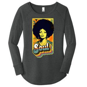 70s Funk Afro Soul Women's Perfect Tri Tunic Long Sleeve Shirt