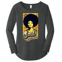 70s Funk Afro Soul Women's Perfect Tri Tunic Long Sleeve Shirt