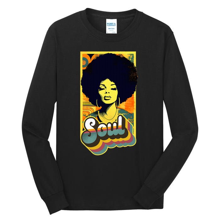 70s Funk Afro Soul Tall Long Sleeve T-Shirt