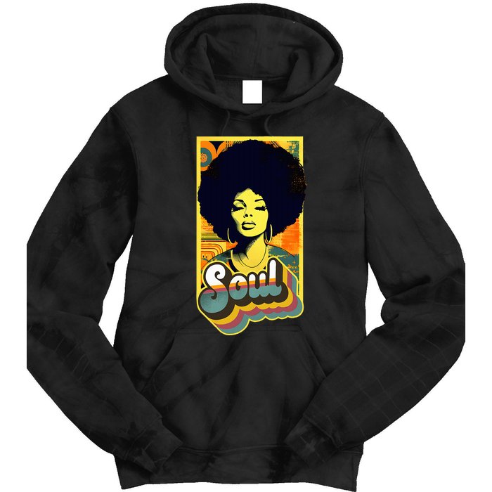 70s Funk Afro Soul Tie Dye Hoodie