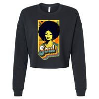 70s Funk Afro Soul Cropped Pullover Crew