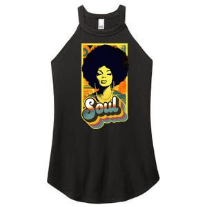 70s Funk Afro Soul Women's Perfect Tri Rocker Tank