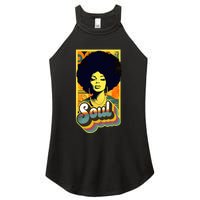 70s Funk Afro Soul Women's Perfect Tri Rocker Tank