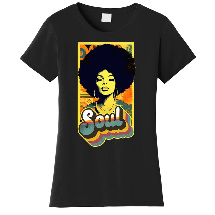 70s Funk Afro Soul Women's T-Shirt