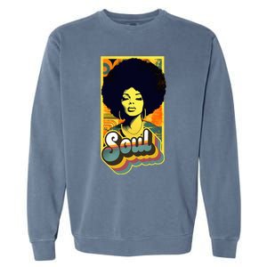 70s Funk Afro Soul Garment-Dyed Sweatshirt