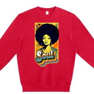 70s Funk Afro Soul Premium Crewneck Sweatshirt