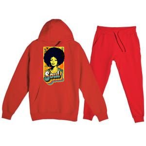 70s Funk Afro Soul Premium Hooded Sweatsuit Set