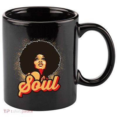 70s Funk Afro Soul Retro Vintage 11oz C Handle Ceramic Mug