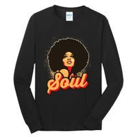 70s Funk Afro Soul Retro Vintage Tall Long Sleeve T-Shirt