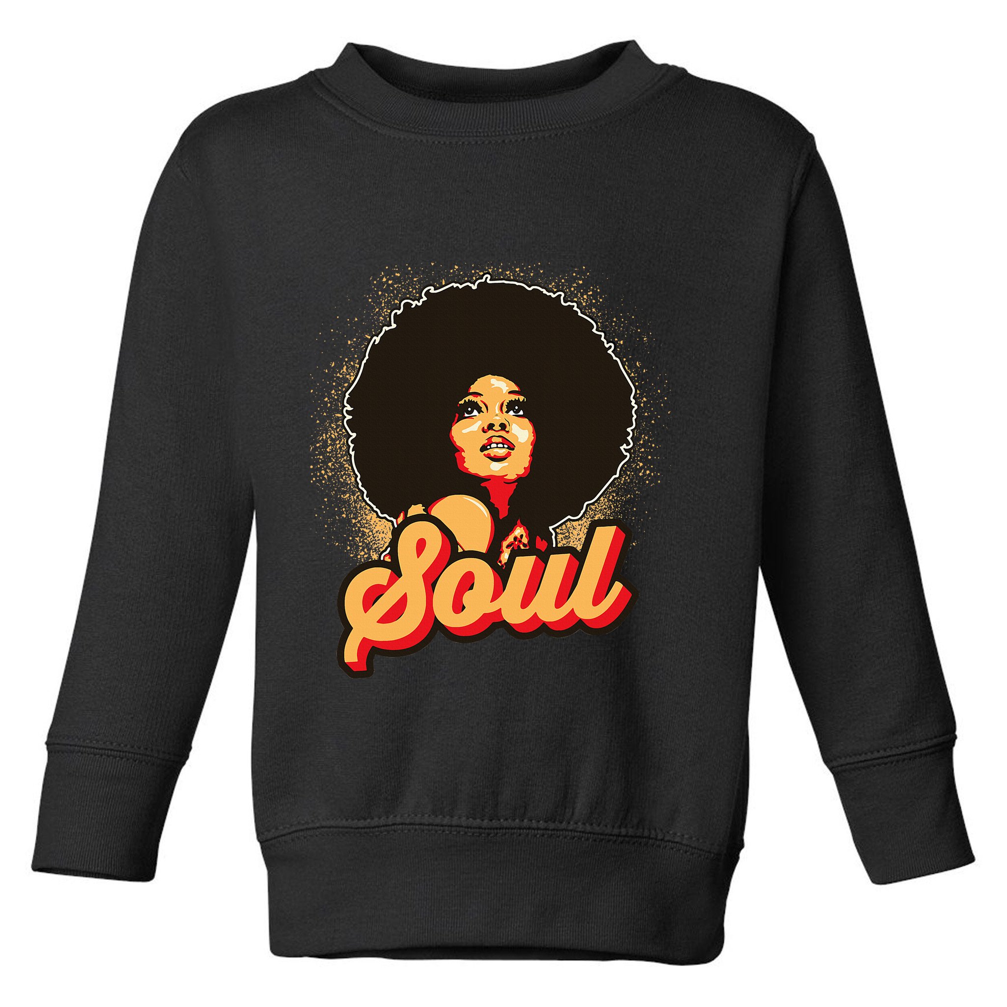 70s Funk Afro Soul Retro Vintage Toddler Sweatshirt
