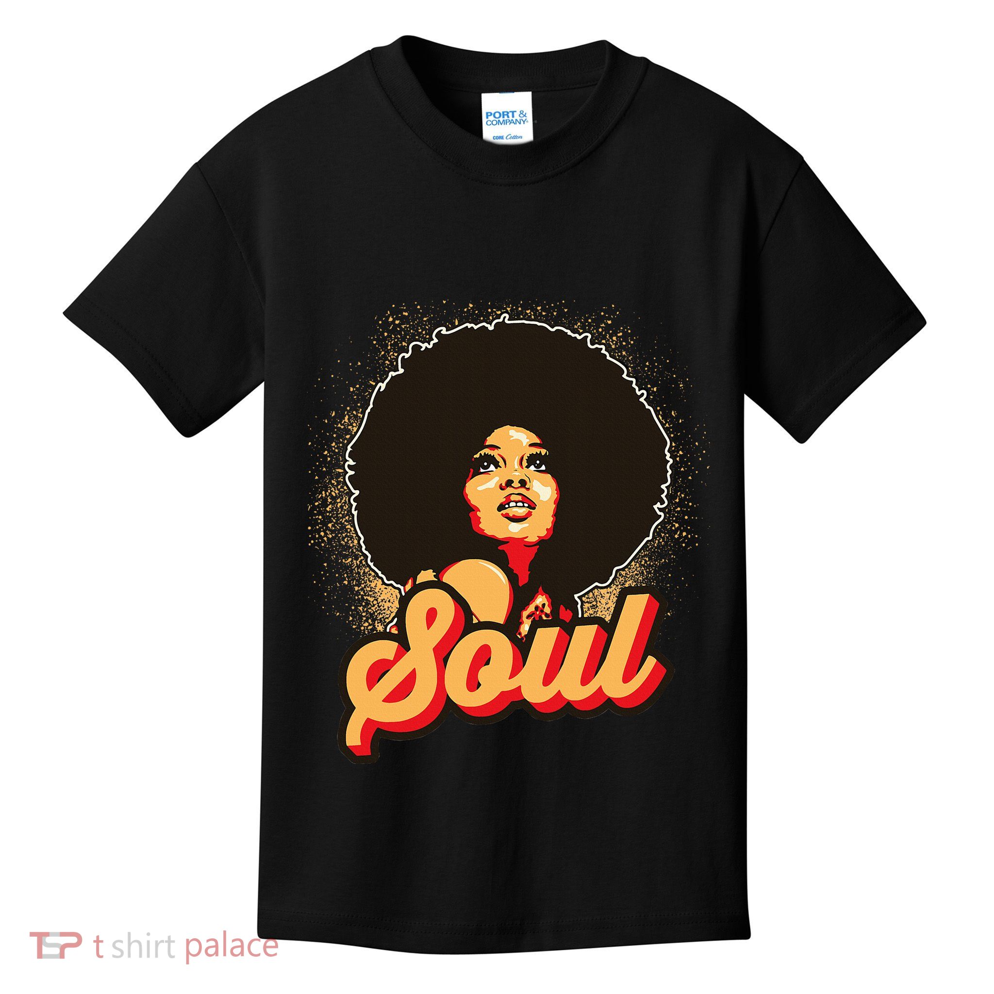 70s Funk Afro Soul Retro Vintage Kids T-Shirt