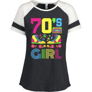 70s Girl 1970s Fashion Theme Party Outfit Seventies Costume Enza Ladies Jersey Colorblock Tee