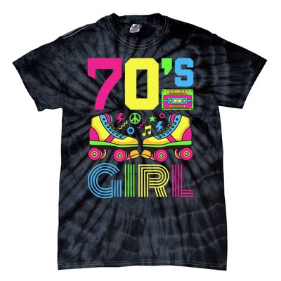 70s Girl 1970s Fashion Theme Party Outfit Seventies Costume Tie-Dye T-Shirt