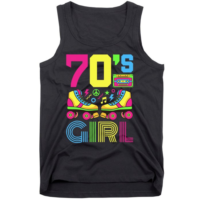 70s Girl 1970s Fashion Theme Party Outfit Seventies Costume Tank Top