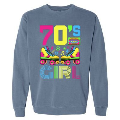 70s Girl 1970s Fashion Theme Party Outfit Seventies Costume Garment-Dyed Sweatshirt