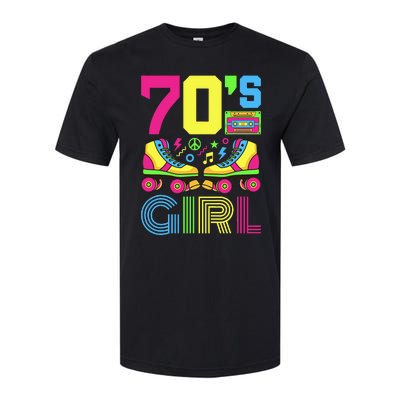 70s Girl 1970s Fashion Theme Party Outfit Seventies Costume Softstyle CVC T-Shirt