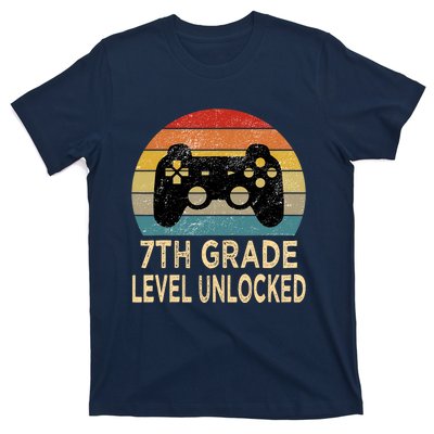 7th Grade Level Unlocked Video Gamer Back to School Vintage T-Shirt