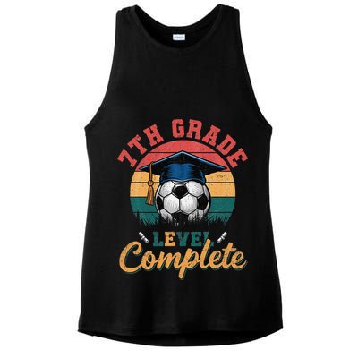7th Grade Level Complete Soccer Girl Last Day Of School Ladies PosiCharge Tri-Blend Wicking Tank