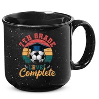 7th Grade Level Complete Soccer Girl Last Day Of School 15oz Campfire Ceramic Mug