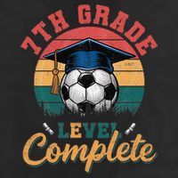 7th Grade Level Complete Soccer Girl Last Day Of School 15oz Campfire Ceramic Mug