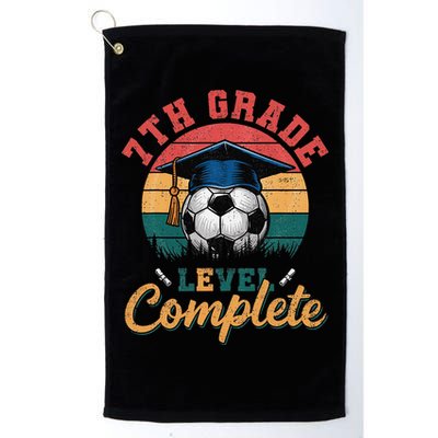 7th Grade Level Complete Soccer Girl Last Day Of School Golf Towel