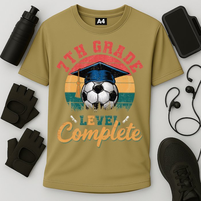7th Grade Level Complete Soccer Girl Last Day Of School Performance Shirt