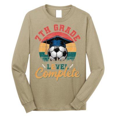 7th Grade Level Complete Soccer Girl Last Day Of School Long Sleeve Shirt
