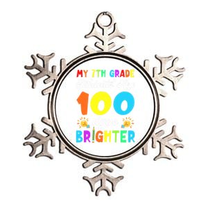 7th Grade Students Are 100 Days Brighter 100th Day Of School Gift Metallic Star Ornament