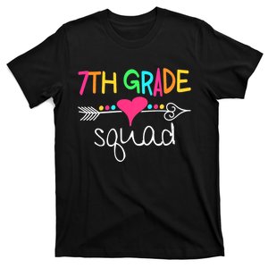 7th Grade Squad Seventh Teacher Student Team Back To School T-Shirt