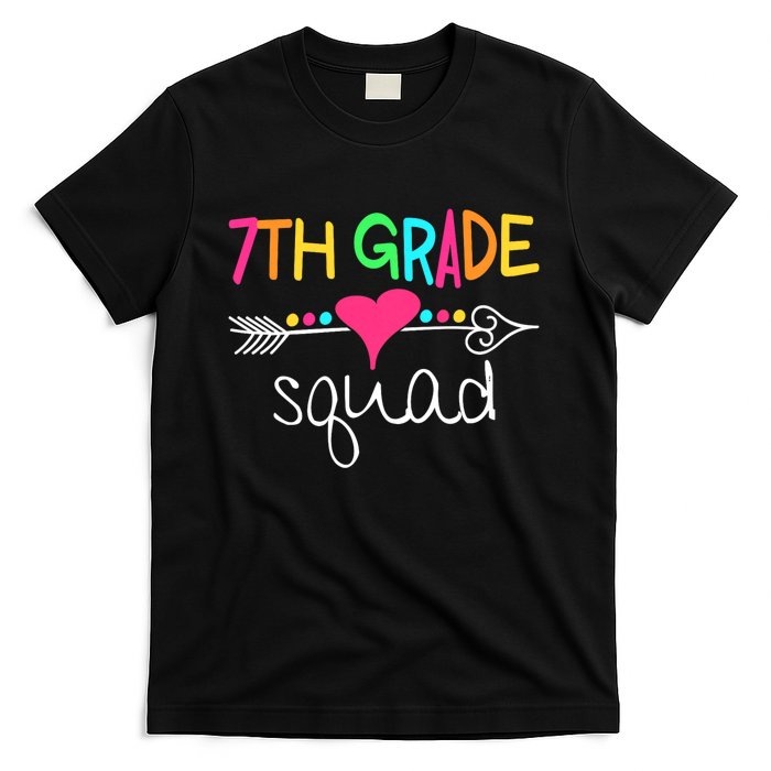 7th Grade Squad Seventh Teacher Student Team Back To School T-Shirt