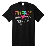 7th Grade Squad Seventh Teacher Student Team Back To School Tall T-Shirt