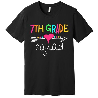 7th Grade Squad Seventh Teacher Student Team Back To School Premium T-Shirt