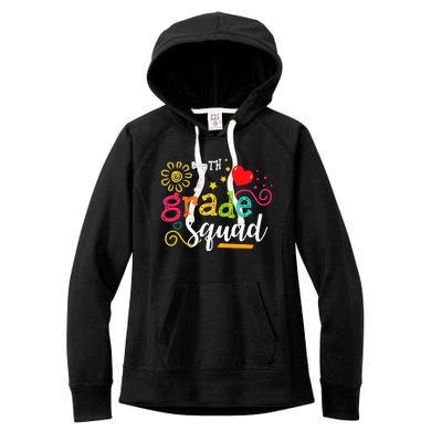 7th Grade Squad Student Teacher Gift Back To School Women's Fleece Hoodie