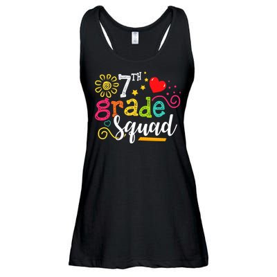 7th Grade Squad Student Teacher Gift Back To School Ladies Essential Flowy Tank