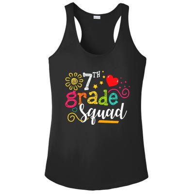 7th Grade Squad Student Teacher Gift Back To School Ladies PosiCharge Competitor Racerback Tank