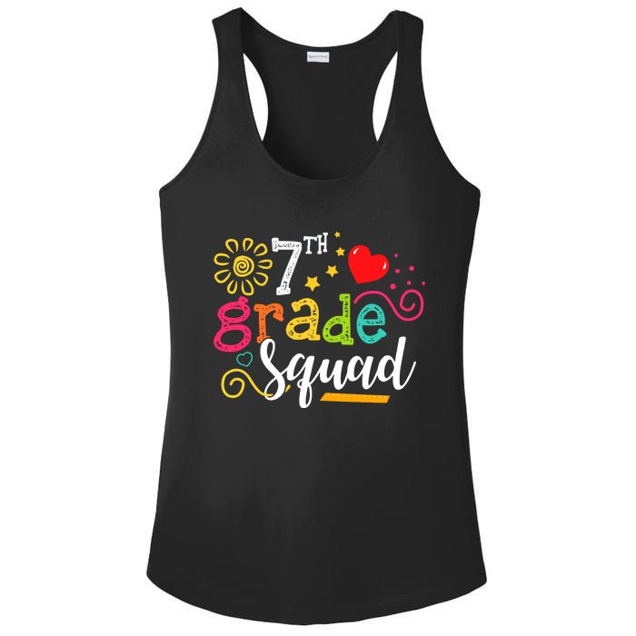 7th Grade Squad Student Teacher Gift Back To School Ladies PosiCharge Competitor Racerback Tank