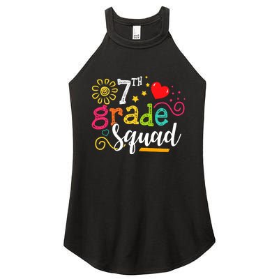 7th Grade Squad Student Teacher Gift Back To School Women's Perfect Tri Rocker Tank