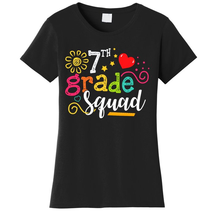 7th Grade Squad Student Teacher Gift Back To School Women's T-Shirt